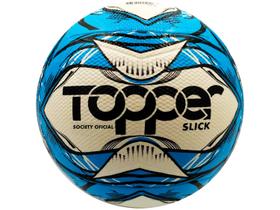 Bola Futebol Society Topper Slick Grama Sintética Alta Durabilidade