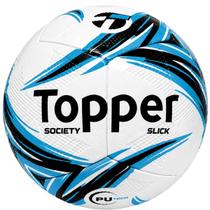 Bola Futebol Society Topper Slick Grama Sintética Alta Durabilidade