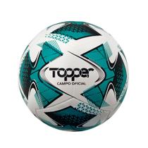 Bola Futebol Topper Campo 22 Super Resistente Alta Qualidade Branco/Verde Ideal Para Treinos e Jogos