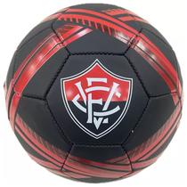 Bola Futebol Vitória Estádios 24 Unissex - Preto e Vermelho
