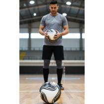 Bola Futsal 8 Gomos - Controle e Precisão Branco/Preto Bola Futsal 8 Gomos - Controle e Precisão Branco/Preto
