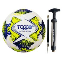 Bola Futsal Futebol Oficial Topper Mais Inflador