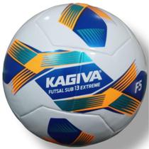 Bola Futsal Kagiva F5 Extreme Sub 13 Branco/Amarelo/ul
