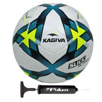 Bola Futsal Kagiva Slick Salão TechFusion + Bomba de Ar