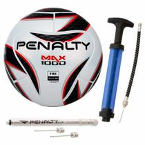 Bola Futsal Penalty Max 1000 + Calibrador + Inflador Com Nf