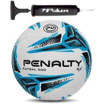 Bola Futsal Penalty RX 500 Futebol Salão Campo Quadra Indoor + Bomba de Ar
