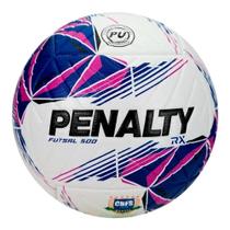 Bola Futsal Penalty RX 500 XXVI - Branco e Azul Único Bola Futsal Penalty RX 500 XXVI - Branco e Azul Único
