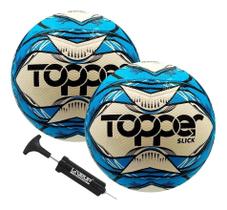 Bola Futsal Topper Original (kit 2 Bolas) + Inflador