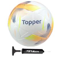Bola Futsal Topper Slick Cup Oficial + Bomba de Ar - Azul