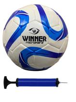 Bola Futsal Winner Oficial - Cobra - Bco/azul + Bomba de Ar