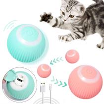 Bola Gato Brinquedo Elétrico Automático Rotação USB Recarga