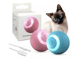 Bola Giratoria Inteligente Brinquedo Pet Gato Silicone Usb Recarregavel Bola Giratoria Inteligente Brinquedo Pet Gato Silicone Usb Recarregavel