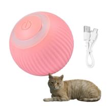 Bola Giratoria Inteligente Gato Pet Bolinha Animal de Estimaçao Brinquedo Usb Bateria Recarrevagel Petshop Interativo Relaxante