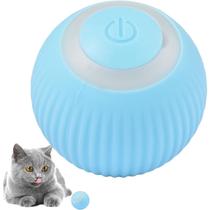 Bola Giratoria Inteligente Pet Gato Felino Animal Domestico Estimaçao Usb Bateria Recarrevagel Luz Brinquedo Anti Estress Bolinha Smart