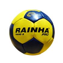 Bola Handebol Feminino Rainha Pro Tamanho 2 Amarelo e Azul Bola Handebol Feminino Rainha Pro Tamanho 2 Amarelo e Azul