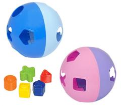 Bola Infantil didática com formas geométricas Coloridas educativa para bebes