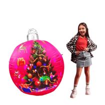 Bola Inflável de Natal com Luz LED 1,2m Decoração Festas Jardim Casa Bola Inflável de Natal com Luz LED 1,2m Decoração Festas Jardim Casa