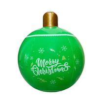 Bola inflável gigante do Natal, grande bola decorada exterior, decorações do Natal, 24"