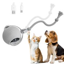 Bola Inteligente para Pets Brinquedo Automático com Corda Recarregável Interativo para Cães e Gatos