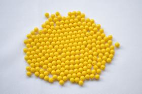 Bola Lisa 06mm Cor 011 Amarelo Fechado - pct c/ 250g