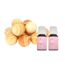 Bola Madeira Anti Mofo Traça Bolor 10 Unidades+ 2 Essências Lar Fresh