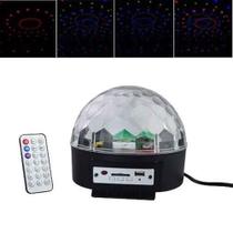 Bola Magica Maluca Globo Ball Led Usb Mp3 Controle Pen