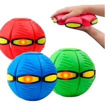 Bola Mágica Que Acende LED Vira Disco Voador Brinquedo Infantil Interativo Cor:Verde