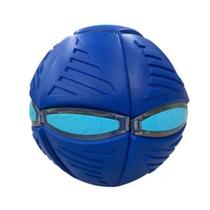 Bola Maluca Divertida Abre e fecha Azul com Luzes de LED - DM Toys