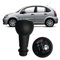 Bola Manopla Câmbio C3 C4 Xsara - Preta com Cromado