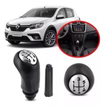 Bola Manopla Cambio Cromada Com Bucha Logan Sandero Duster