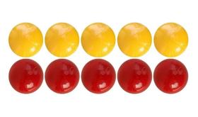 Bola Mata-Mata 10 Bolas 50mm - amar/verm Bola Mata-Mata 10 Bolas 50mm - amar/verm