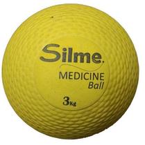 Bola Medicine Ball 3 KG amarela - SILME Bola Medicine Ball 3 KG amarela - SILME