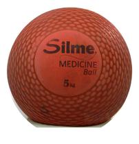Bola Medicine Ball 5 KG vermelha - SILME