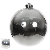 BOLA METALICA TUBO C/1 UND (PRATA) 12cm (FLORARTE) Vol. 8