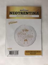 Bola Metalizada Feliz ano novo Branca 55cm - Neotrentina