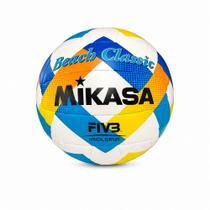 Bola Mikasa de Vôlei de Praia BV543-Y - Branco/Amarelo/Azul Bola Mikasa de Vôlei de Praia BV543-Y - Branco/Amarelo/Azul
