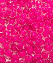 Bola Miolo Colorido Rosa Pink Miçanga 8mm Candy 50g
