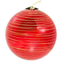 Bola Natal 25cm Aspiral Glitter Gigante Enfeite Natal Árvore