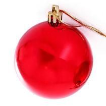 Bola Natal Gigante 25cm Vermelha Grande Brilhante Enfeite Pendente Árvore Decoração Natalina