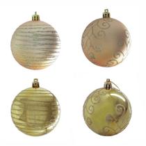 Bola Natalina Cannes 8cm X 4pcs - Niazitex Bola Natalina Cannes 8cm X 4pcs - Niazitex