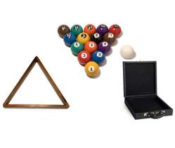 Bola Numerada + Estojo + Triângulo Kit