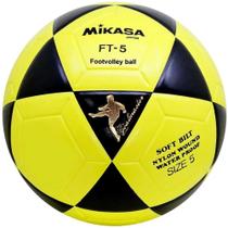 Bola Oficial De Futevôlei FT-5 Amarela E Preta Mikasa