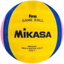 Bola Oficial de Polo Aquático Amarelo Azul e Rosa W6000W Mikasa