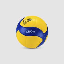 Bola oficial de voleibol Mikasa V200w - unissex - amarelo+azul
