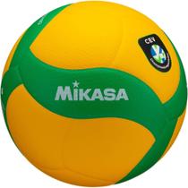 Bola Oficial de Voleibol V200W-CEV Amarela e Verde Mikasa
