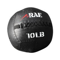 Bola p funcional med ball de couro reforçado 10 lb wall ball