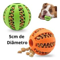 Bola para Cachorro Porta Petisco Mordedor Bolinha Interativo 5cm Brinquedo Pet Resistente Bola para Cachorro Porta Petisco Mordedor Bolinha Interativo 5cm Brinquedo Pet Resistente