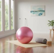 Bola Para Exercicios Posturais Pilates Yoga Fisioterapia Gym Ball Abdominal 50cm 150kg Pink Bola Para Exercicios Posturais Pilates Yoga Fisioterapia Gym Ball Abdominal 50cm 150kg Pink