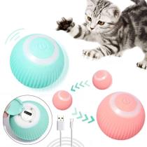 Bola para Gato Interativa Brinquedo com Rotação Criativa USB