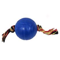 Bola para morder pet shop cão cachorro resistente 82mm Azul